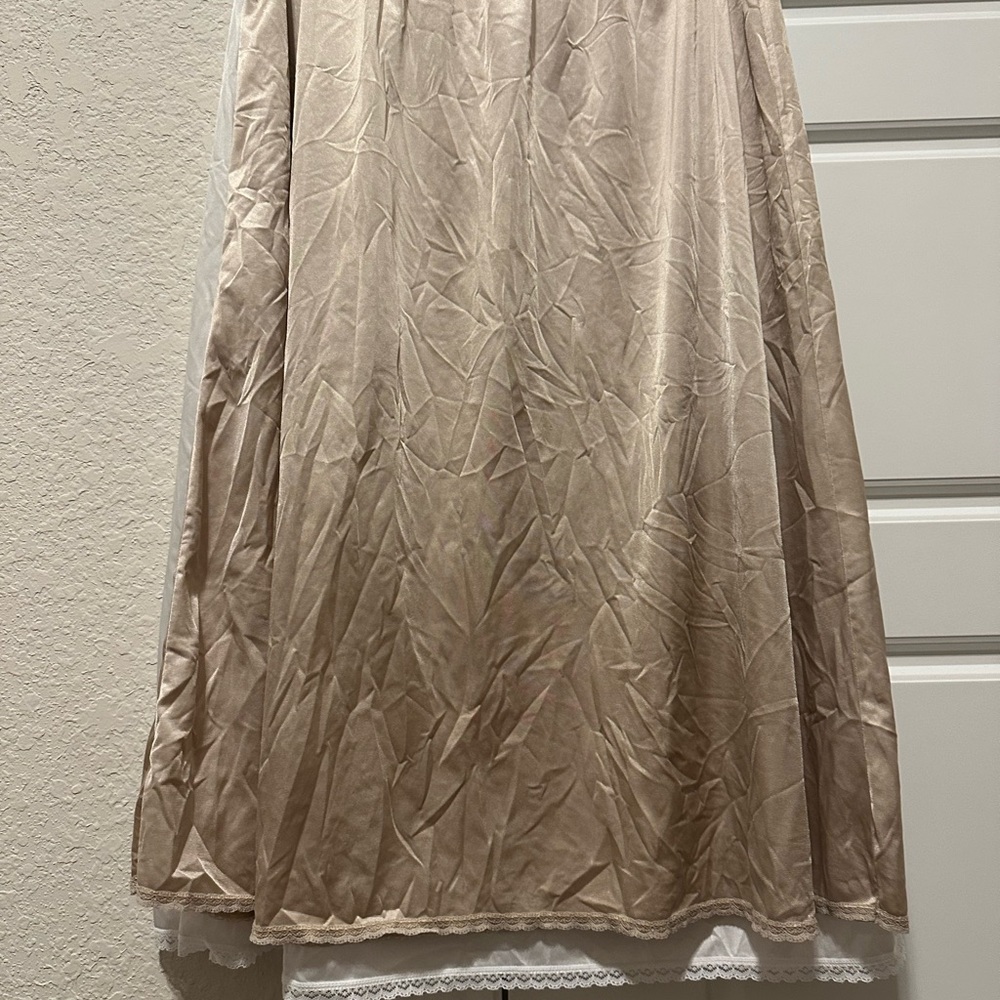 Vanity Fair Beige Midi slips set of 2